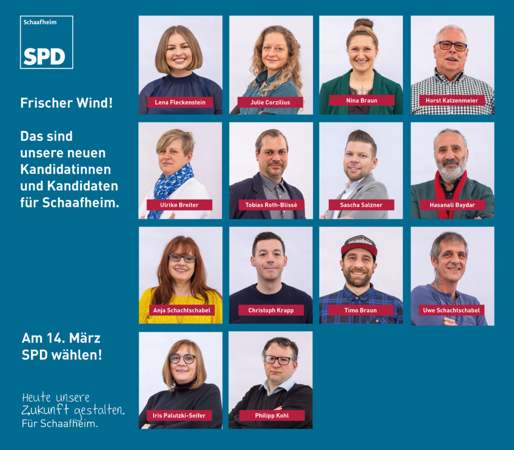 Das sind unsere neuen Kandidatinnen und Kandidaten für Schaafheim.